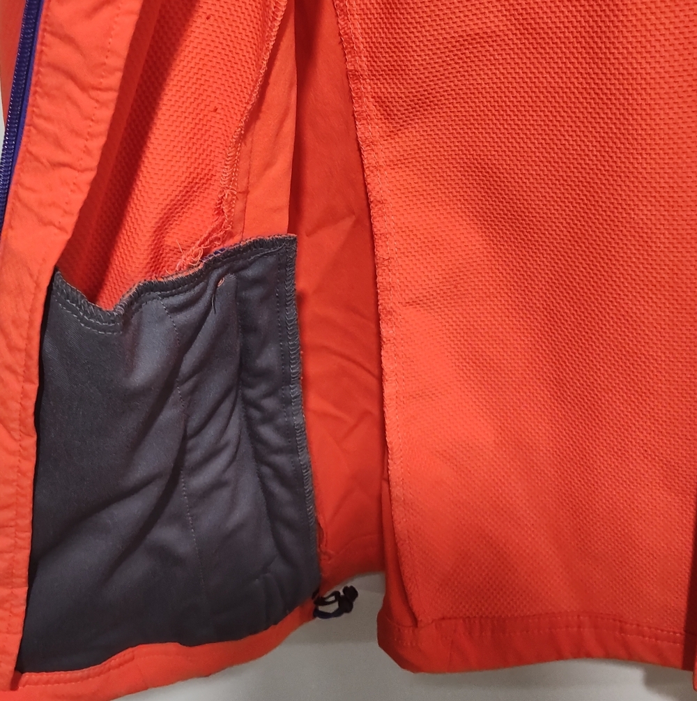 Columbia Women's Small Jacket Omni Shield Advanced Repellency Orange W/Blue Trim - Picture 7 of 11